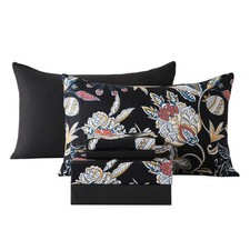 Botanical 6-Piece Full Size Sheets Set, Boho Floral Print Brushed Microfiber ...