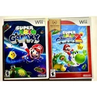 Nintendo Wii Super Mario Galaxy Bundle Video Game Lot🔥Works!