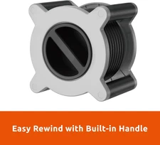 Cord Reel 30 Ft. Extension 3 Power Outlets 2 USB Ports A/C 2.4A Fast Charge 16