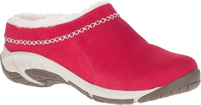 Mocassino Merrell donna Encore Ice 4 pelle fodera sherling peperoncino taglia 12