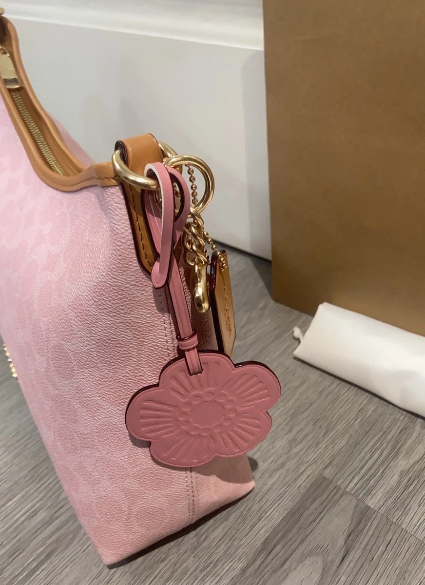 COACH CEL12 Laurel Shoulder Bag In Signature Canvas With Charms