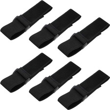 6 Pieces Bicycle Pant Leg Straps Adjustable Elastic Cycling Ankle Safety Band Ri