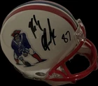 Rob Gronkowski Signed New England Patriots Throwback Speed Mini Helmet (Radtke)
