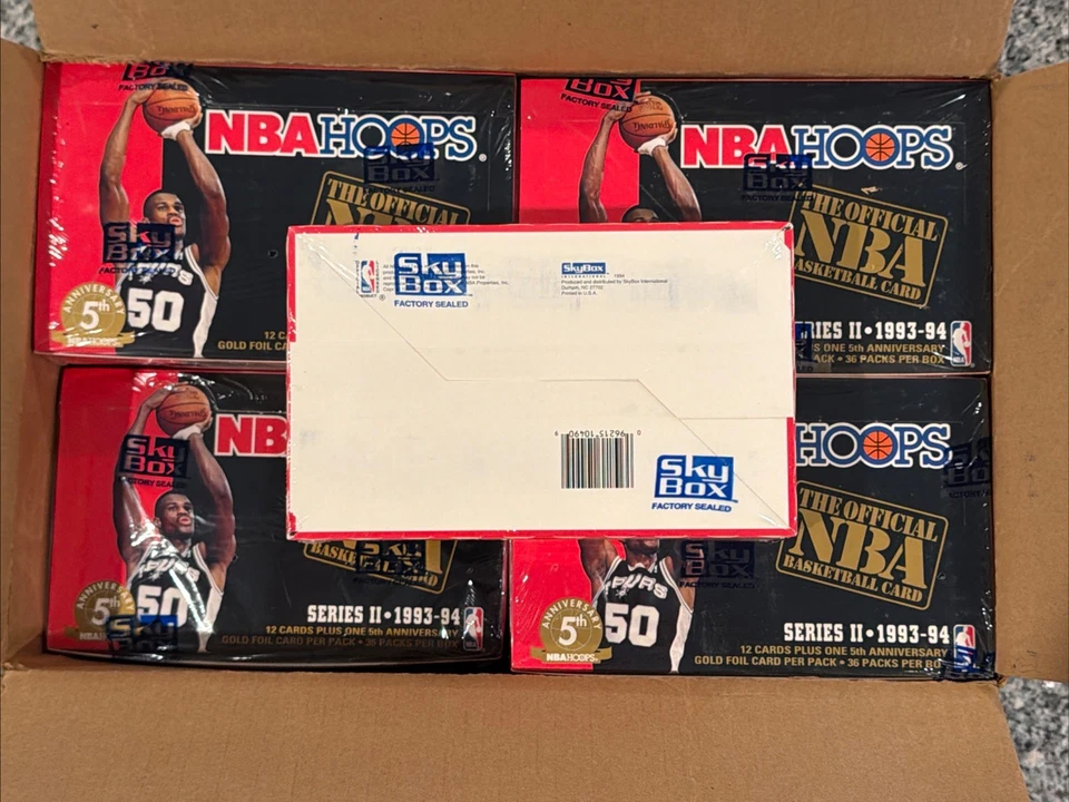1993-94 NBA Hoops Series 2 Hobby Basketball Factory Sealed Wax Box 36 Packs - Image 2 of 4