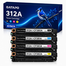 312A-CF380A-4PK Toner For 312A Color LaserJet Pro MFP M476dn M476nw