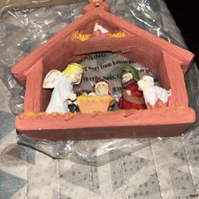 Ceramic Nativity Set 9 Piece