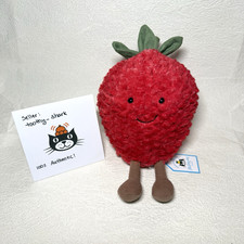 Jellycat Amuseable Strawberry BNWT - 100 Authentic - Fast Ship from US - Fruit