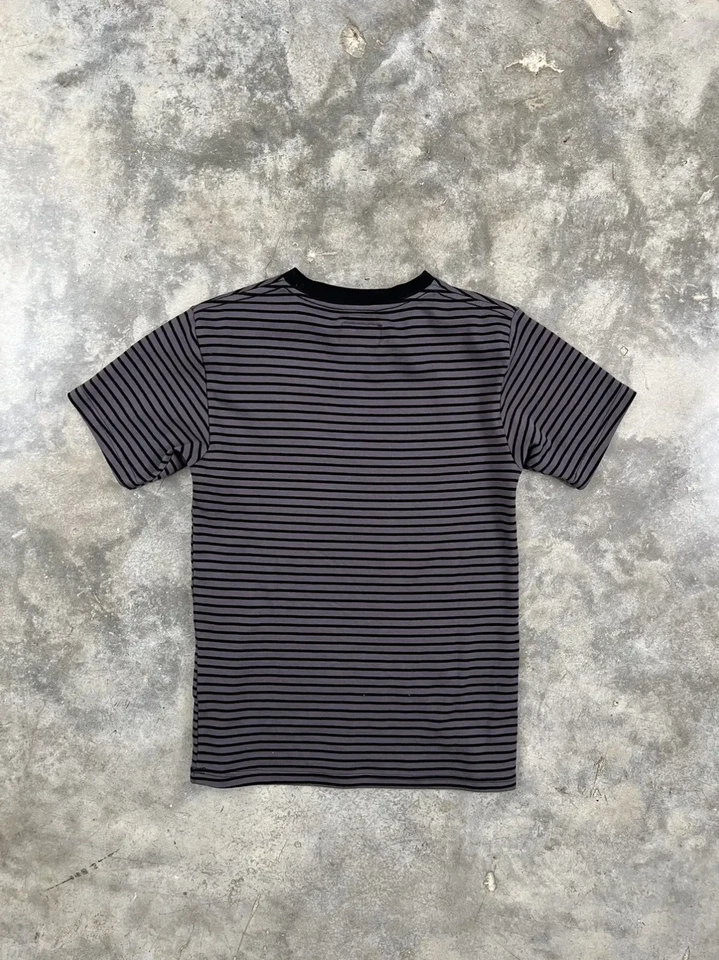 FTP в полоску черный + серый F логотип футболка маленький - Изображение 3 из 4