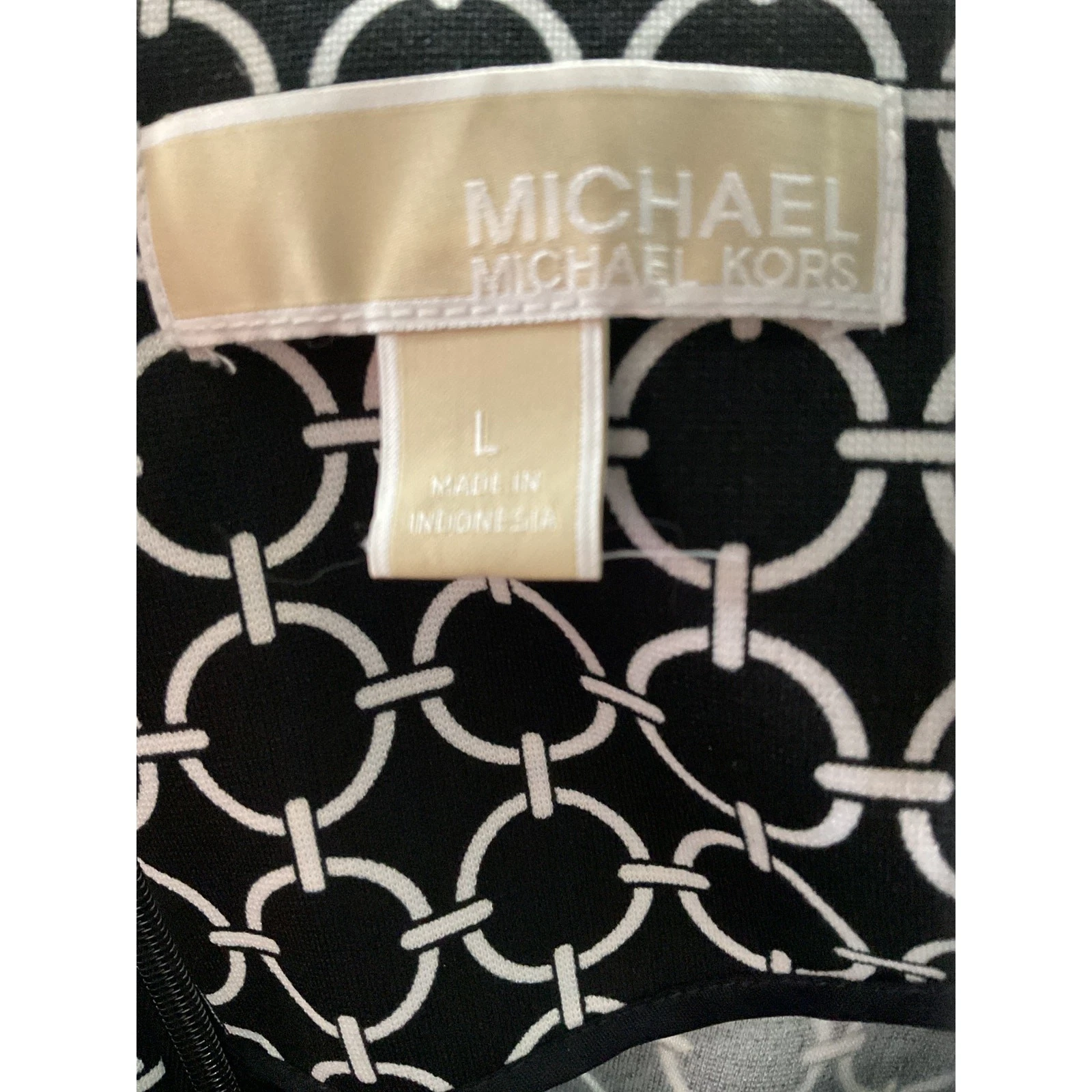 Abito MICHAEL Michael Kors nero midi tubino Taglia L