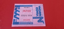 BIGLIETTO ROMA INTER 1980/81 PRUZZO