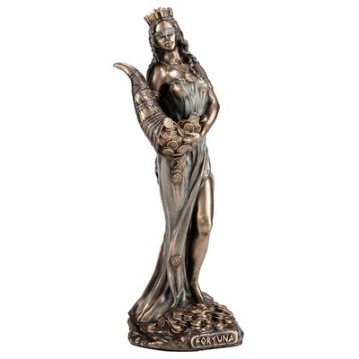 Veronese 6.125'' Fortuna Greek Goddess of Fortune Cold Cast Resin Sculpture