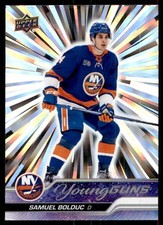 2023-24 UPPER DECK OUTBURST SILVER YOUNG GUNS SAMUEL BOLDUC NEW YORK ISLANDERS