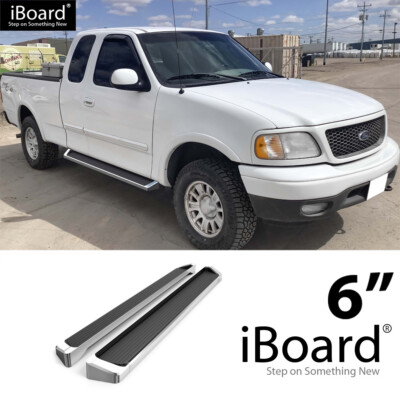 Running Board Style Side Step 6in  Fit Ford F150/F250 Light Duty Super Cab 99-03