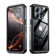 For iPhone 15 16 Pro Max Plus Waterproof Case Shockproof Full Protection Cover