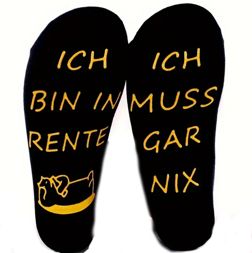 Rentner Socken Ruhestand Geschenk Abschiedsgeschenk Kollegen Rente 4 Sorten - Bild 4 von 8