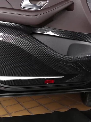 Carbon Fiber Door Anti-Kick Anti-Dirty Guard For Mercedes Benz GLE350 W167 53AMG - Video 1 of 1