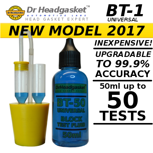 BT-1 COMBUSTION LEAK TESTER KIT CO2 HEAD GASKET TEST BLOCK CAR VAN MOTORBIKE