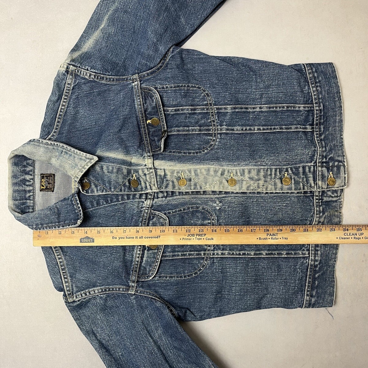 Vintage 60s LEE 101-J Sanforized Denim Trucker Jacket