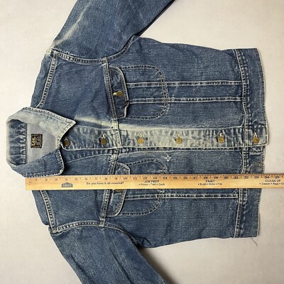 Vintage 60s LEE 101-J Sanforized Denim Trucker Jacket