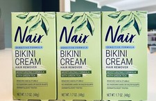 x3 Nair Sensitive Bikini Cream Hair Remover Green Tea - 1.7 oz
