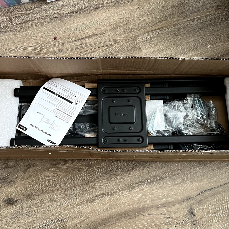 32"- 75" TV Wall Mount Bracket Extra Long Arm Tilt Swivel Rotate Full Motion - Image 2 of 4