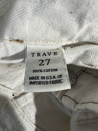 Jeans donna Trave Deja Utility Taper crema beige taglia 27 - Foto 11 di 13