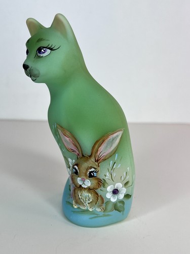 Fenton Gift Shop "Baby Bunny" Stylized Cat HP Kibbe Limited Edition 2024 - Picture 7 of 10