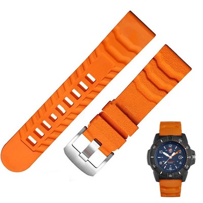 24mm Luminox wasserdichtes schweißfestes Silikon Uhrenarmband mit Schnalle
