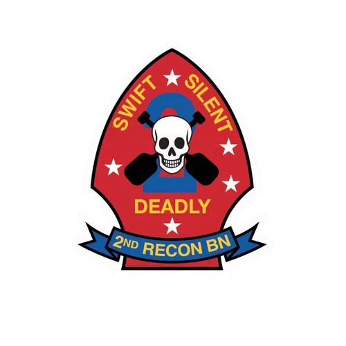 2nd Recon Battalion V2 Sticker Decal - Afbeelding 1 van 3