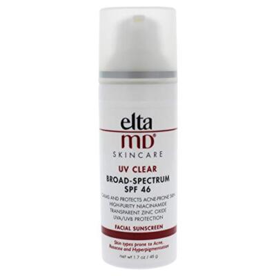 EltaMD UV Clear Face Sunscreen, SPF 46 Oil Free Sunscreen with Zinc Oxide, Pr...