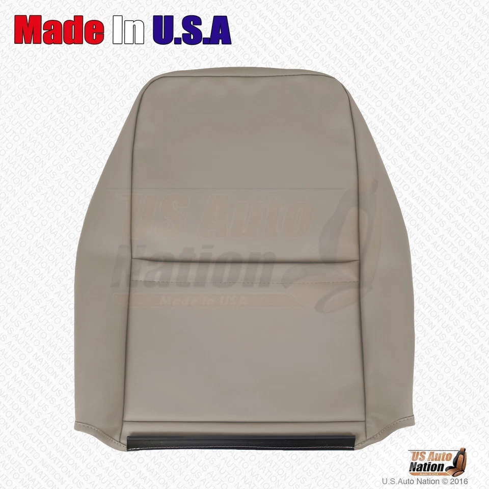 1999 -2004 Ford Mustang GT Driver parte inferior e superior capa de assento de couro perfurado bronzeado - Imagem 4 de 4