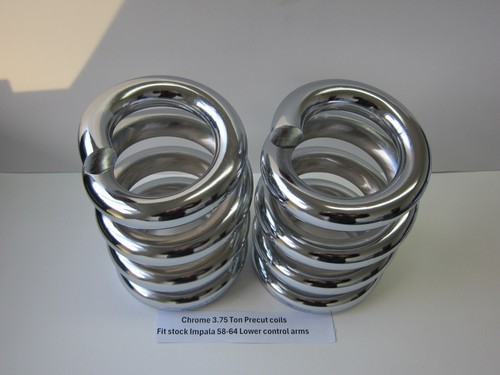 Bobinas precortadas Lowrider Hydraulics 3,75 toneladas, cromo, ajuste original Impala 58-64 - Imagen 9 de 15