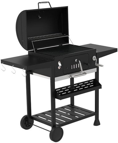 Outdoor XL Smoker Barbecue Charcoal Portable BBQ Grill Camping Garden - Picture 2 of 6