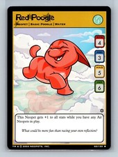 Neopets TCG - Red Poogle 60/150 - Hannah Ice Caves - Wizards of the Coast