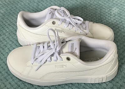 PUMA Platform Sneaker Women's Casual Soft Foam Shoes White Size 9 New