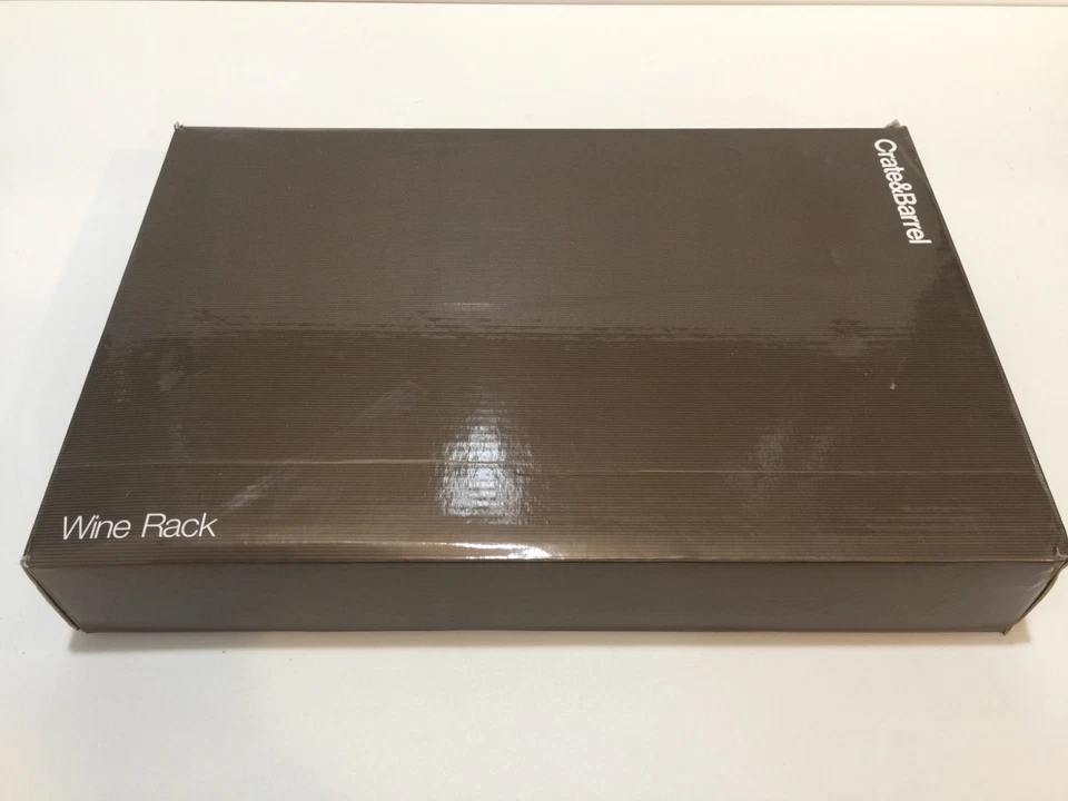  New Crate & Barrel Mezzo Modular Wine Rack Wood Wooden Six Bottle Display - Image 3 of 4