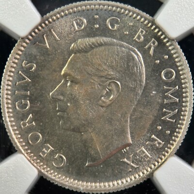 GREAT BRITAIN. 1951, 6 Pence - NGC PF65 - KGVI, Crowned Monogram