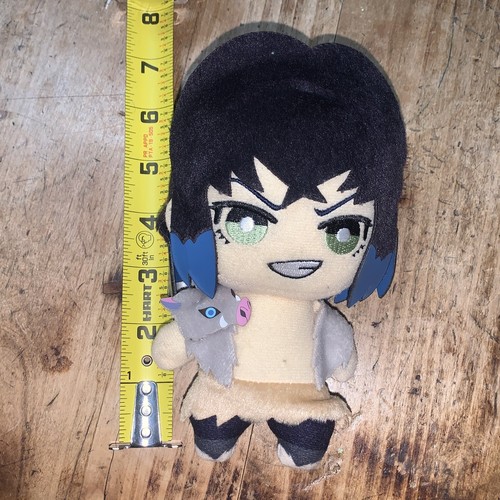 Dämonenjäger: Kimetsu no Yaiba Hashibira Inosuke Plüschtier 6,5"" Clip Rucksack - Bild 6 von 6