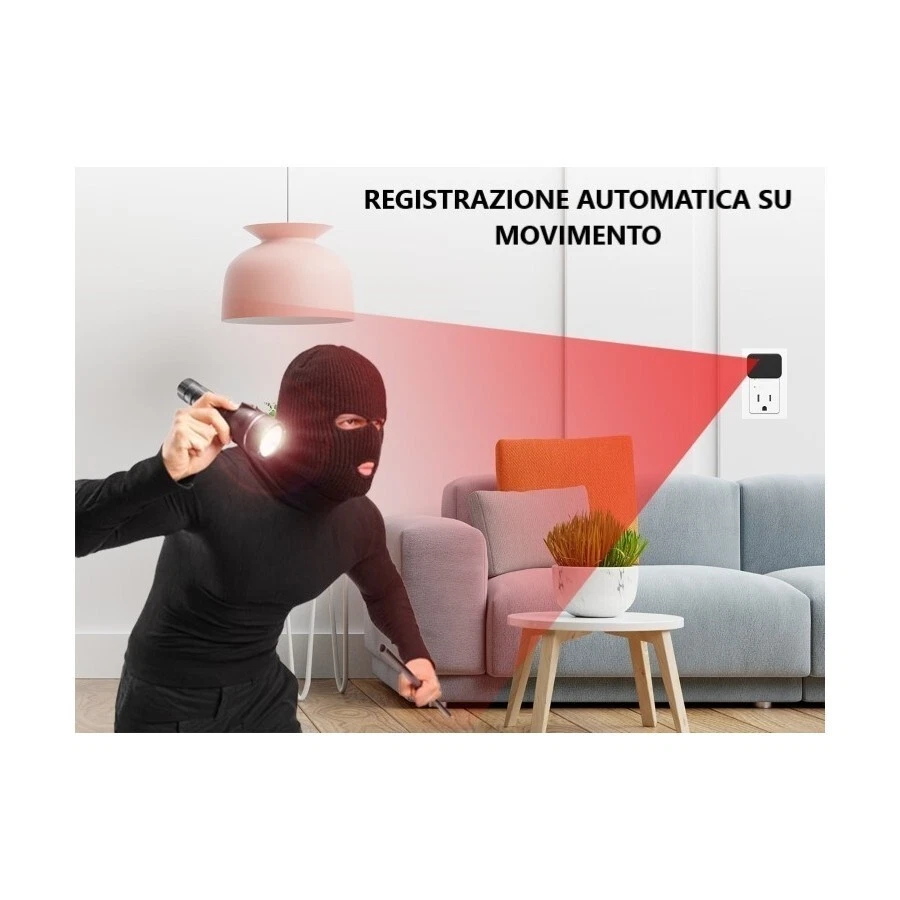 Telecamera microcamera wifi micro camera mini microcamera full hd ipcam - Immagine 3 di 4