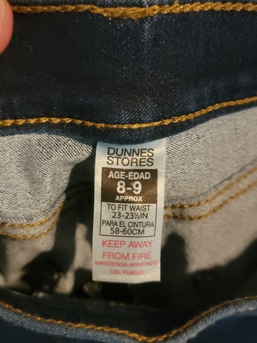 dunnes stores pull on jeans girls (ages 8-9) 23x23 jegging elastic waist blue - Picture 9 of 10