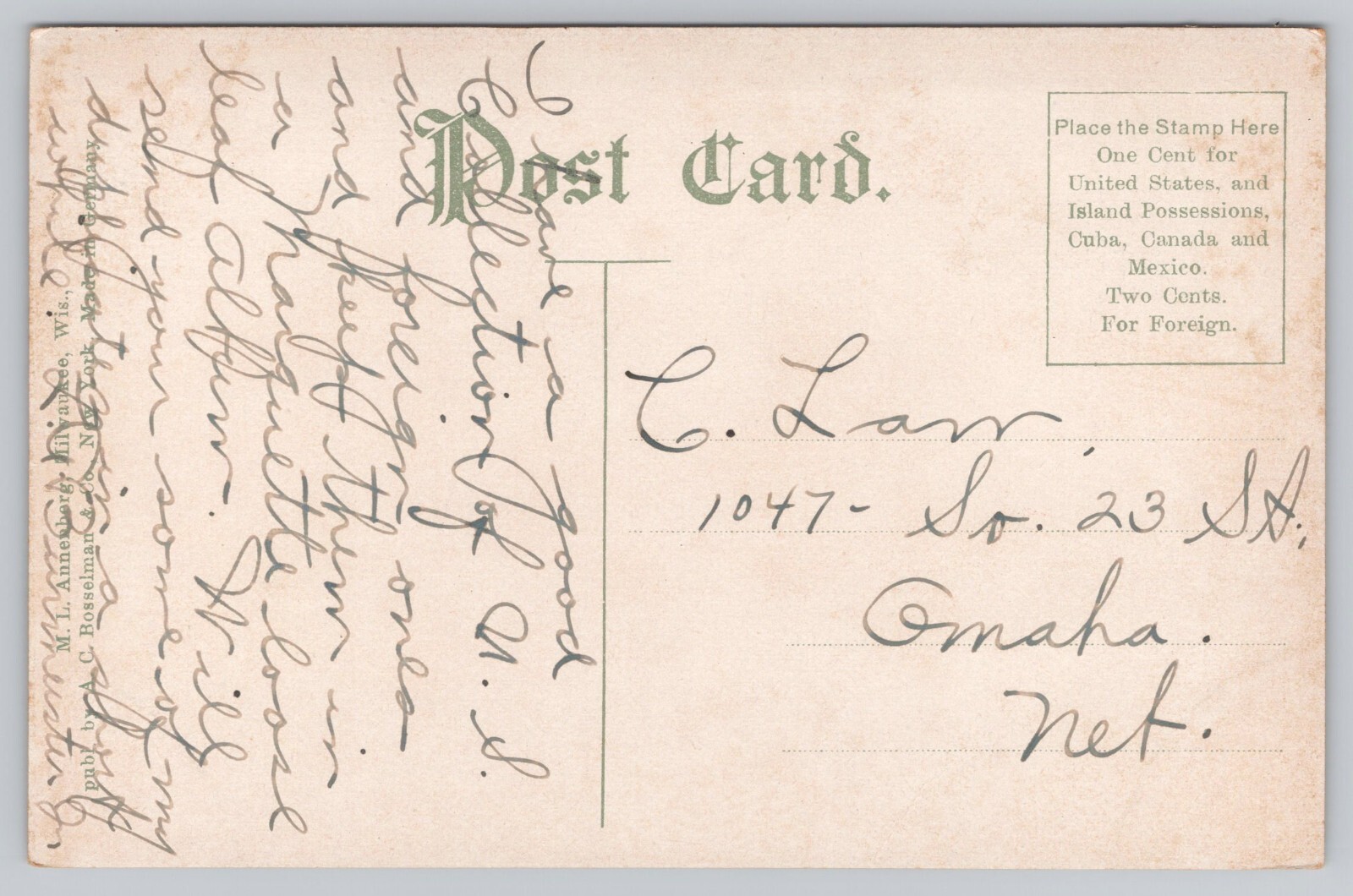 Plankinton House Hotel, Milwaukee Wisconsin WI Postcard