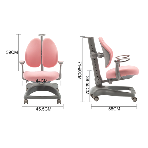 Kids Children Study Chair Ergonomic Deluxe Student Computer Office Height Adjust - Picture 10 of 14
