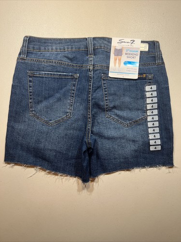 Seven7 Women's Soft Stretch Cut Hem Sunset Bermuda Shorts | NWT Size 4 - Picture 2 of 3
