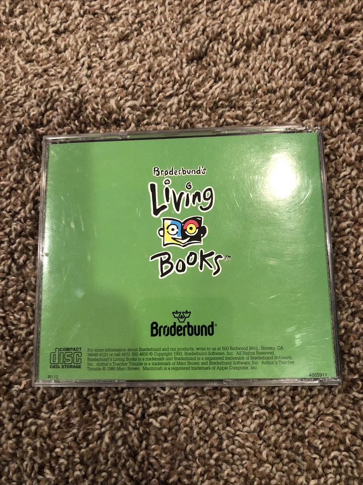 Vintage 1993 Arthur's Teacher Trouble MPC Windows 95 3.1 Mac CD ROM Living Books - Image 2 of 4