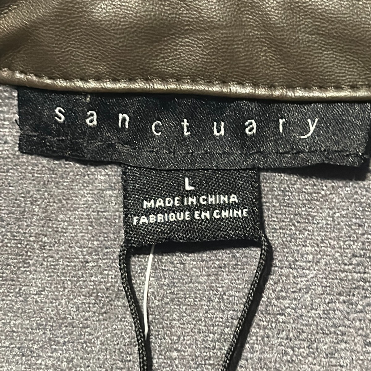 Sanctuary Women's Faux-Leather Shirtdress - Green - Size L