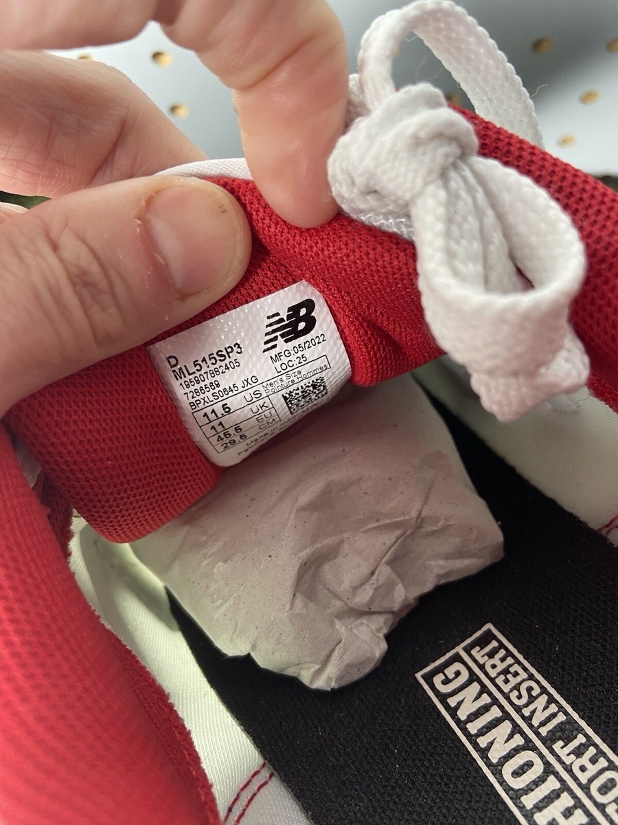 New Balance 515 V3 Shoes Mens Size 8.5 White Running Sneakers Cushioned ML515SP3 s-l400.jpg main image 3