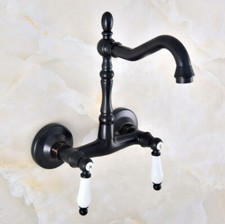 Oil Rubbed Brass Ceramic Handle Kitchen Bathroom Sink Faucet Mixer Tap 2nf837