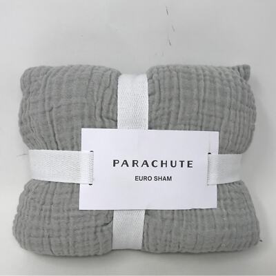 Parachute Gauze Euro Sham Throw, OS - Mist Grey