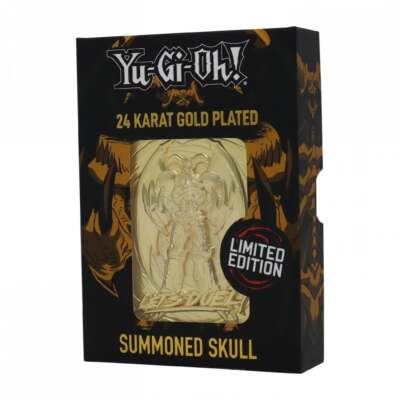 Yu-Gi-Oh! Fanattik Metal Card Metall Karte 24K Gold Plated Summoned Skull
