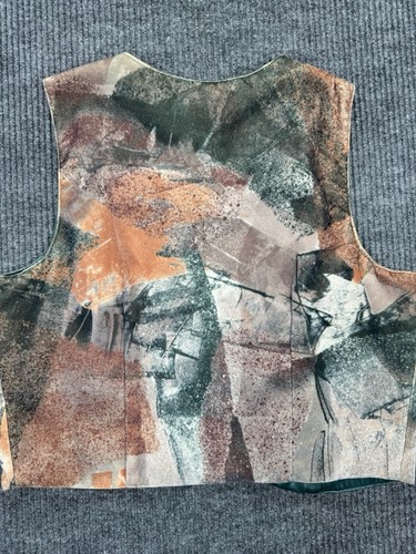 Western Collection Vest Women's Large Geometric Pattern Blue Brown Hook USA VTG - Picture 9 of 9